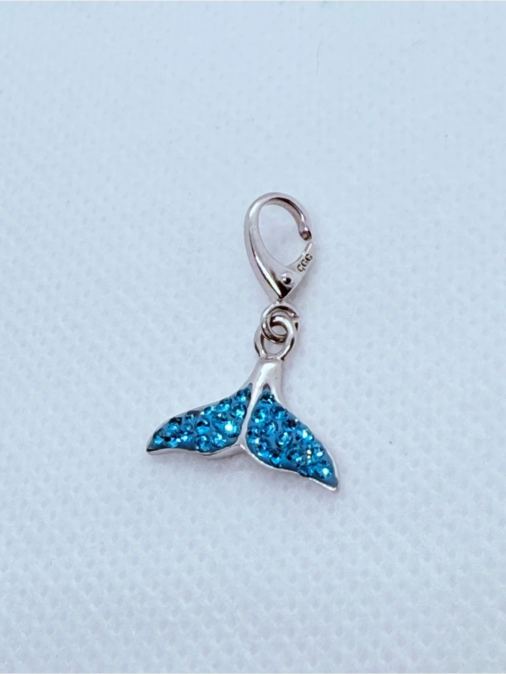 Zable Silver Bracelet with Blue Crystal Mermaid Tail Charm